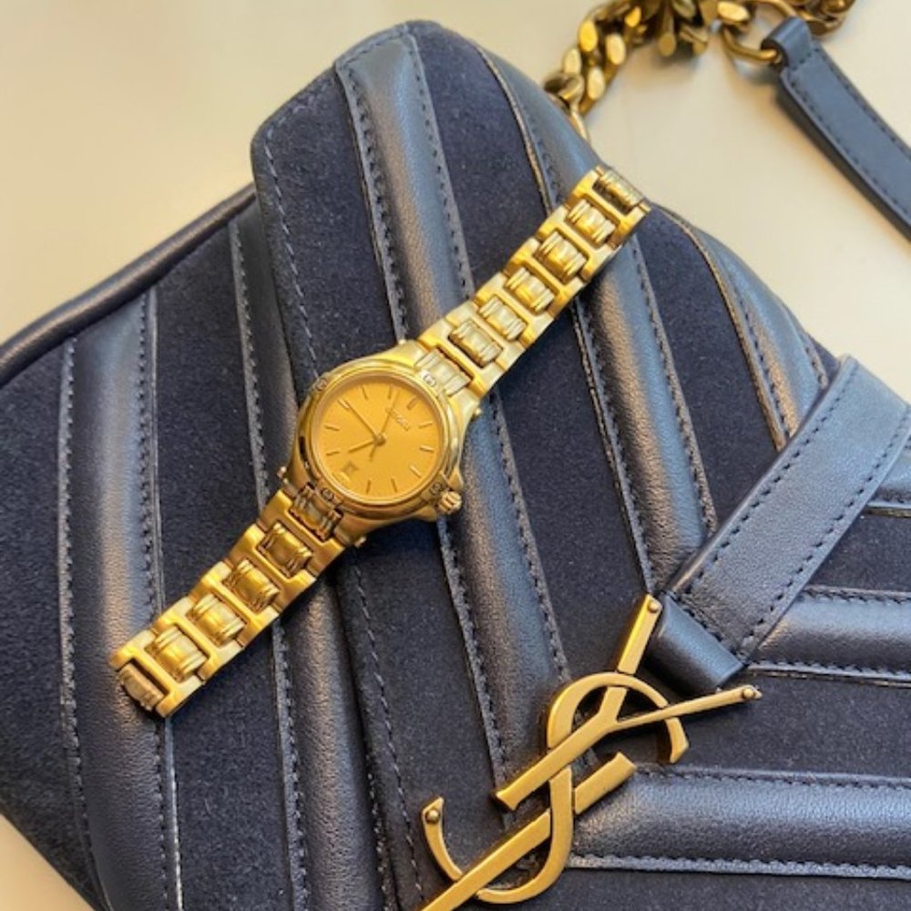 Gucci Gold Band/Dial Ladies Quartz Watch 9240L